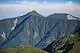 聖岳から望む奥茶臼山、右奥に前茶臼山(2014年7月26日)