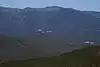 二ッ森山から望む阿寺山地の奥三界岳（2017年12月3日撮影）