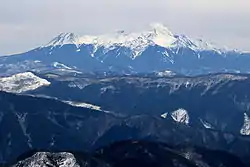 船山から望む御嶽山(2015年3月28日)