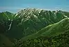 蝶ヶ岳から望む大天井岳(2002年7月12日撮影)