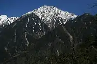 風越山から望む三ノ沢岳
