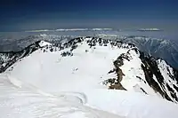 奥三方岳から望む三方崩山と北アルプス