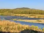 庄内川と東谷山。(2019年(平成31年)4月)