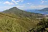 便石山から望む天狗倉山と尾鷲湾(2015年3月24日)