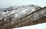 残雪期の白尾山より