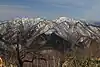 オサンババ(山中山)から望む鷲ヶ岳(2018年3月27日撮影)
