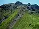 中尾峠から望む焼岳北峰（2002年8月6日）