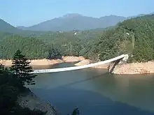 面河ダムから望む堂ヶ森