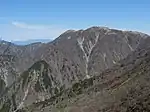塔ノ岳北側より望む不動ノ峰