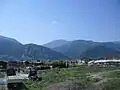 二ッ岳を北から望む四国中央市土居町から