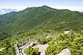 西の眺望 金峰山・鉄山・朝日岳など