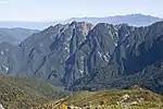 小仙丈ヶ岳から望む鋸岳(2003年1月1日)