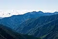 塩見岳から望む