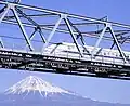 東海道新幹線(富士川鉄橋と富士山)
