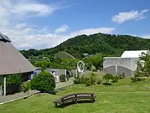 奥松島縄文村歴史資料館から見た大高森