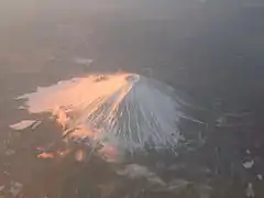 北からの朝焼け