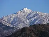 積雪期の鍬崎山