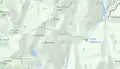 トウィナム山の地形図