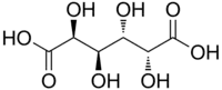 Structural formula of mucic acid