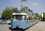 P形1960年代に製造された小型2車体連接車。2022年現在は予備車のみが在籍する。
