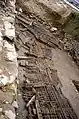 櫓壁の出土状況