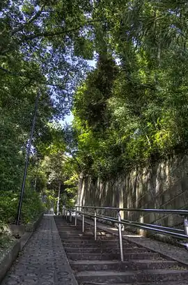 胸突坂(2014年8月)