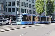 4車体連接車4両(2501 - 2504)を導入。「T4.7形」とも呼ばれる。(2019年撮影)