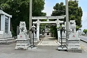 宗任神社の一の鳥居（茨城県下妻市）