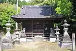 下宮拝殿。（2022年（令和4年）4月）