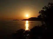 赤松鼻の夕日