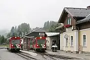 駅で並ぶ車両（2006年撮影）