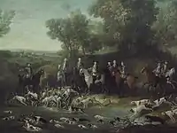 「1730年のルイ15世の鹿狩り」