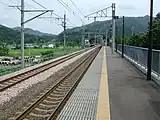 1番ホーム(9両編成に対応)