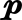 p