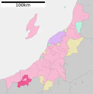 妙高市位置図