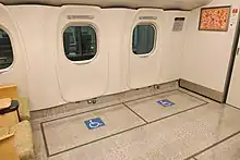 3号車の車椅子対応スペース