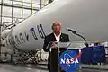 NASA理事、チャールズ・ボールデンとファルコン9CRS-1、2012年8月23日