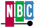 チャイムに使われたシロホンをイメージした旧ロゴマーク（1954–1959）