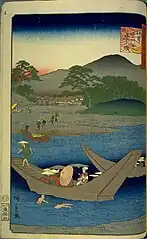 31.伊勢宮川の渡し場（安政6年10月）