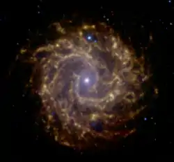 スピッツァー宇宙望遠鏡で観測したNGC 314