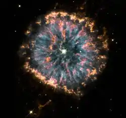 ハッブル宇宙望遠鏡によるNGC 6751の画像Credit: HST/NASA/ESA.