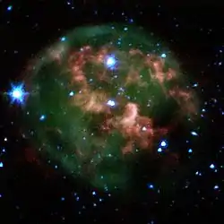 スピッツァー宇宙望遠鏡による赤外線画像credit:NASA/JPL