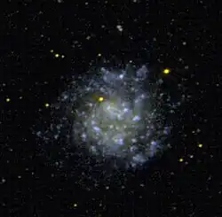 GALAXによって撮影されたNGC 5474の紫外線画像