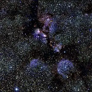 A 2MASS image of NGC 6334.Credit: HST/NASA/ESA.