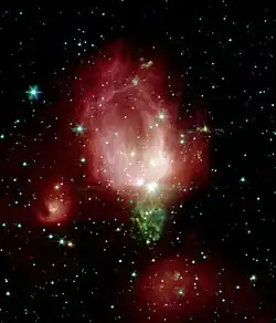 スピッツァー宇宙望遠鏡による画像Credit: SIRTF/NASA.