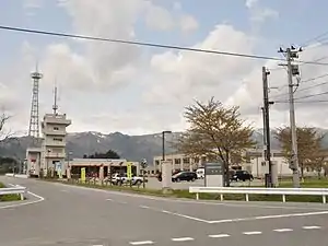 西置賜行政組合消防庁舎・西置賜防災センター(2014年5月撮影)