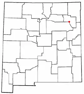 Location of Mosquero, New Mexico