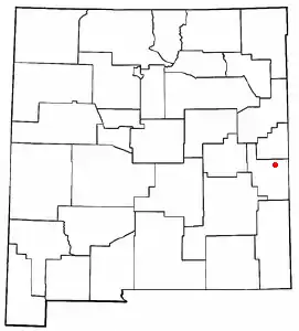 Location of Portales, New Mexico