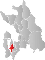 フロンの位置の位置図