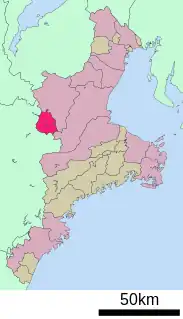 名張市位置図